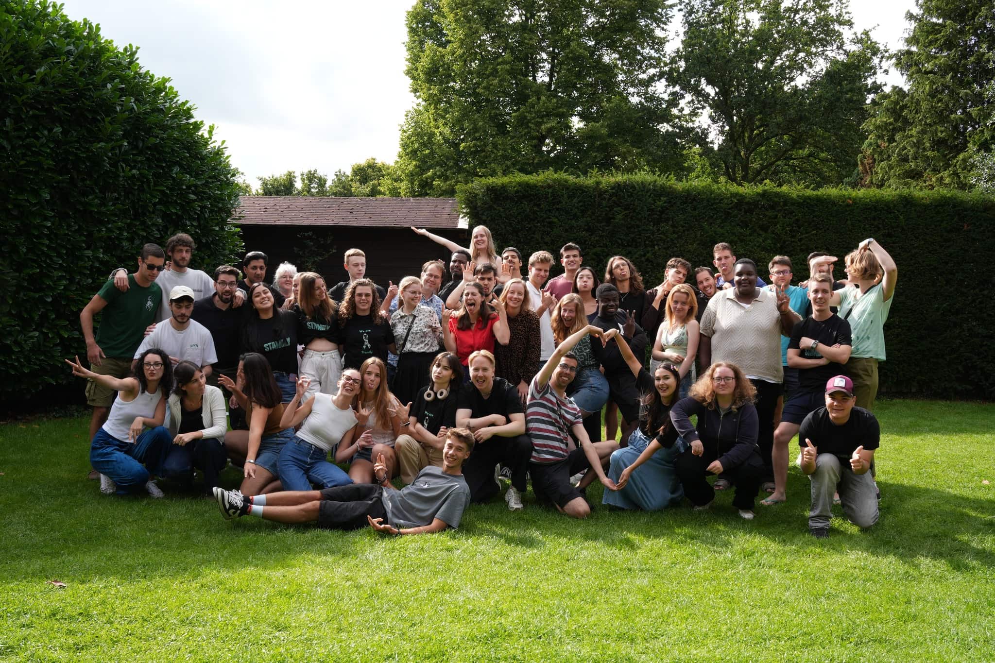 Gruppenfoto Stamily Erasmus+ Youth Exchange, 2025, Lemele, NL